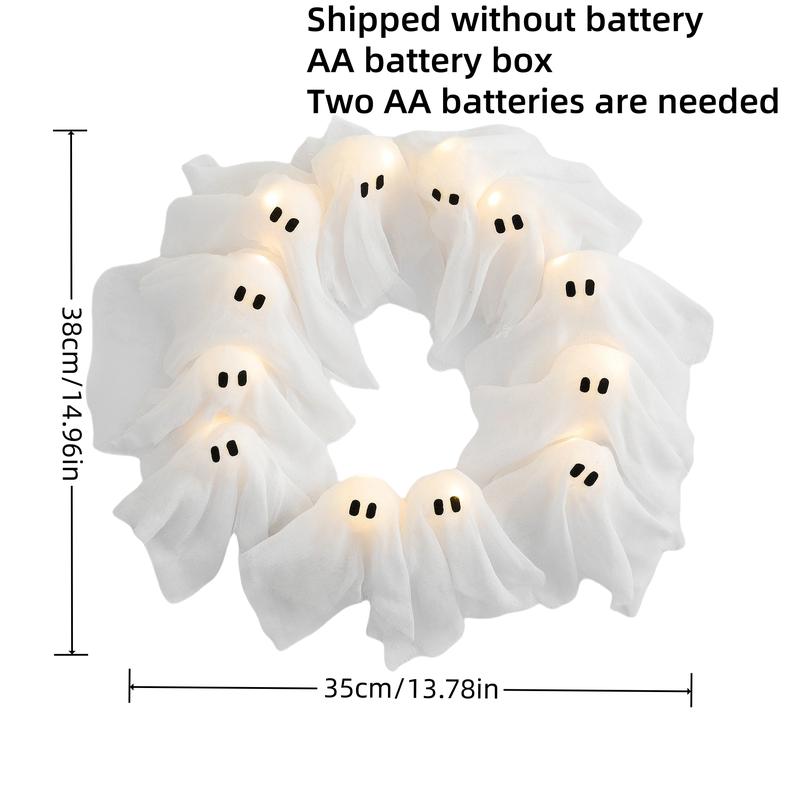 Glowing Ghost Wreath