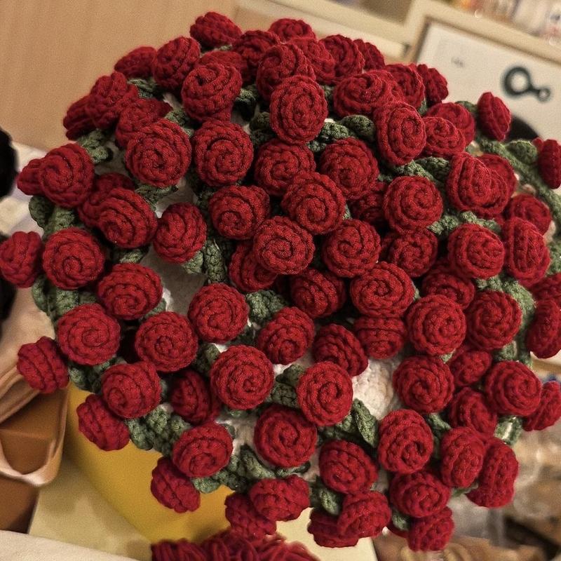 Handwoven Rose Blanket