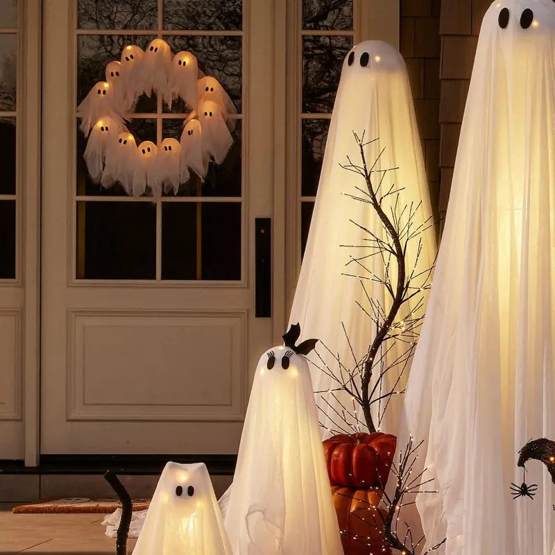 Glowing Ghost Wreath