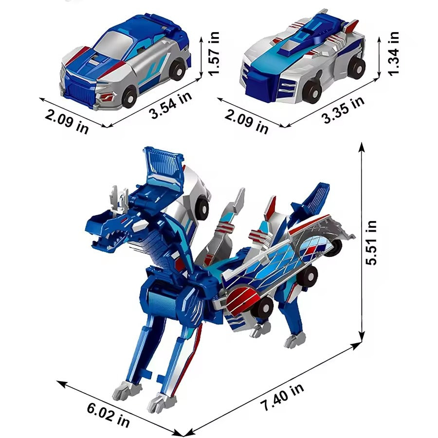 Magnetic Dinosaur Transformer Car