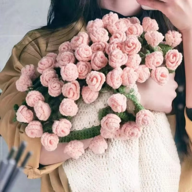 Handwoven Rose Blanket