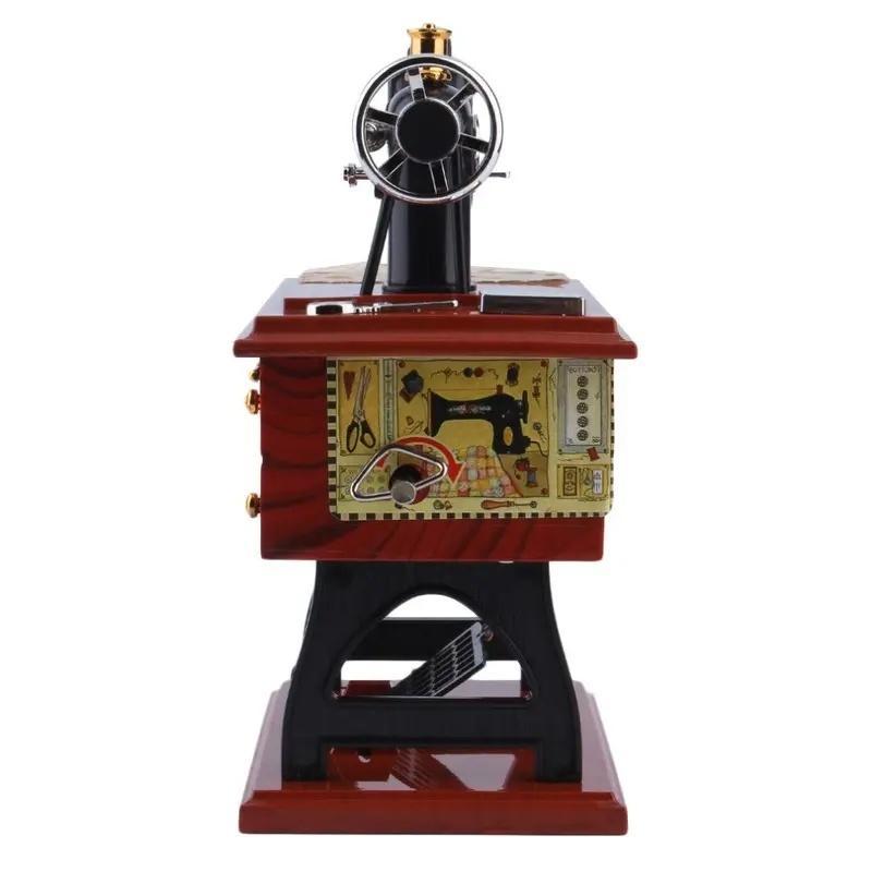 Vintage Sewing Machine Music Box