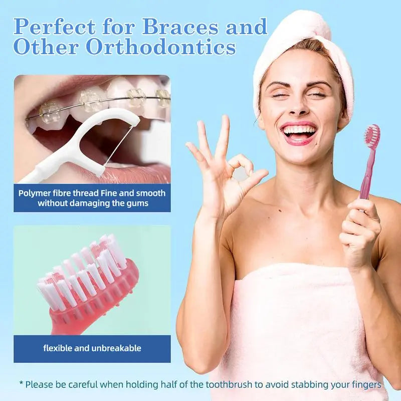 5 in 1 Mini Toothbrush Set