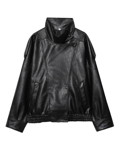 Faux Leather Biker Jacket