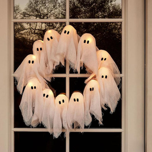 Glowing Ghost Wreath