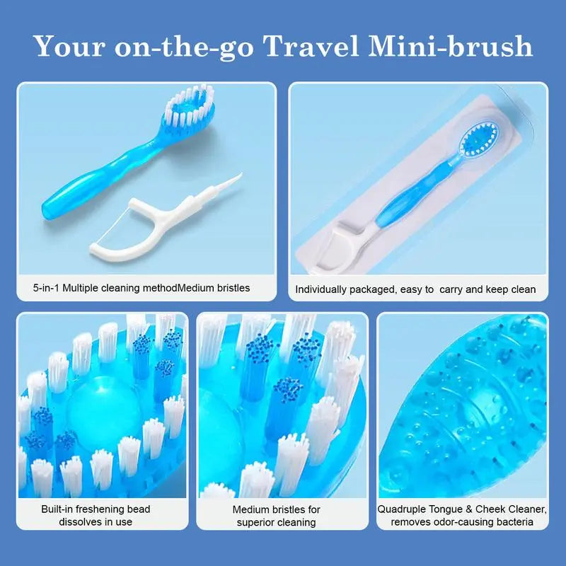 5 in 1 Mini Toothbrush Set