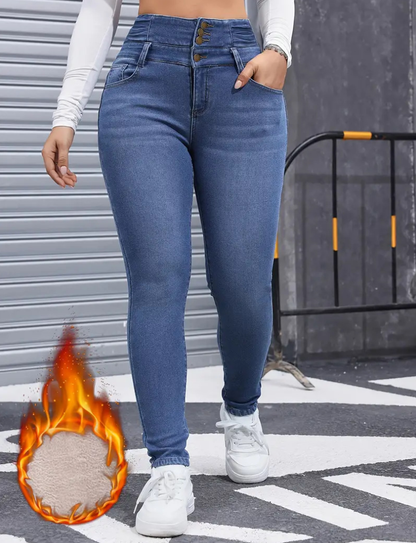 Fleece Lined Denim Jeans