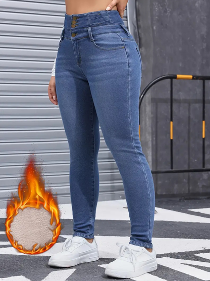 Fleece Lined Denim Jeans