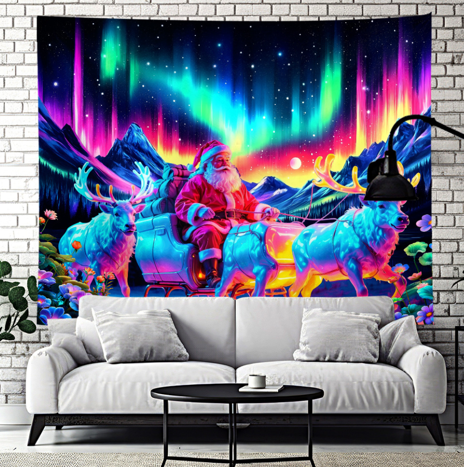 UV Activated Christmas Garage Door Banner