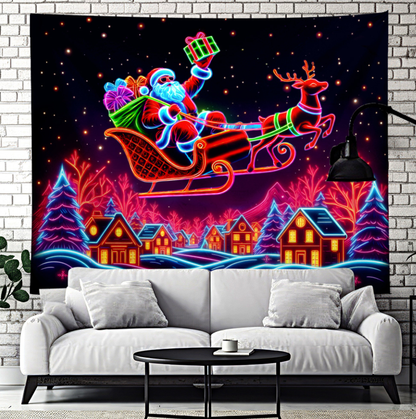 UV Activated Christmas Garage Door Banner