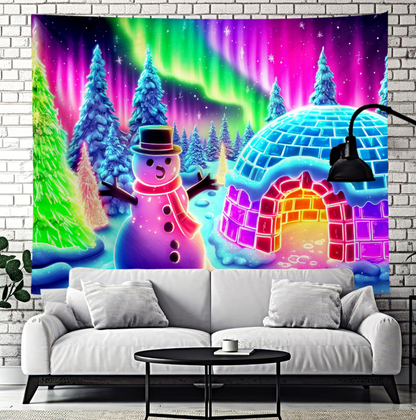 UV Activated Christmas Garage Door Banner