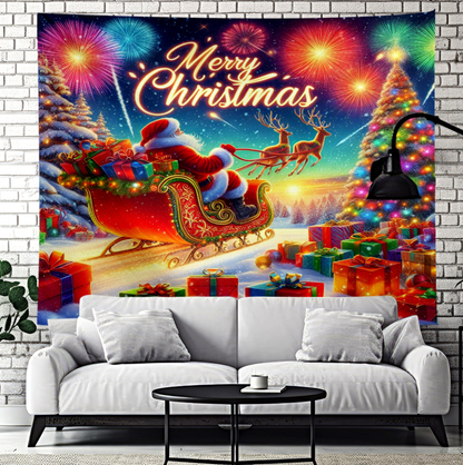 UV Activated Christmas Garage Door Banner