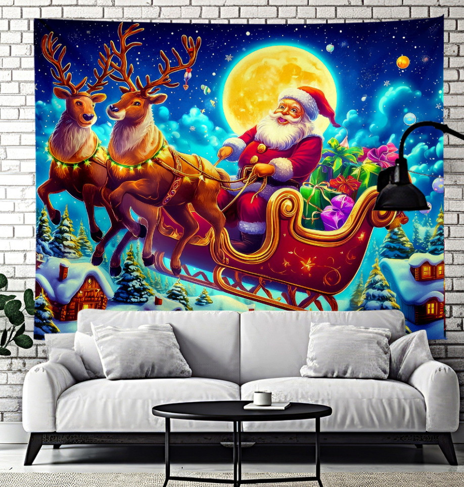 UV Activated Christmas Garage Door Banner