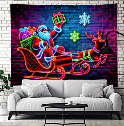 UV Activated Christmas Garage Door Banner