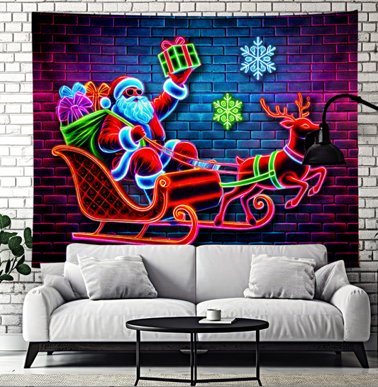 UV Activated Christmas Garage Door Banner