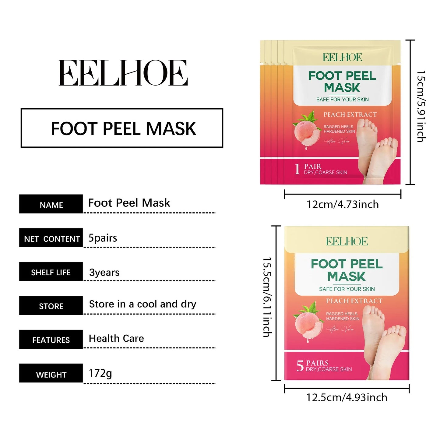 Deep Exfoliating Foot Peel Mask